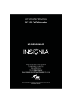 Insignia NS-20ED310NA15 TV DVD Combo User Manual