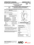 Ingersoll-Rand 66M2X0-XXX-C Water Pump User Manual