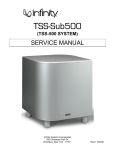 Infinity TSS-SUB500 Car Speaker User Manual