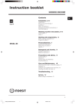 Indesit WIXXL 86 Washer User Manual