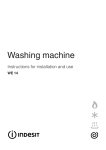 Indesit WE 14 Washer User Manual