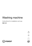 Indesit WD 12 X Washer/Dryer User Manual