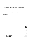Indesit KP100CX Cooktop User Manual
