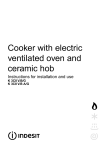 Indesit K 3C8 V.B A/G Oven User Manual