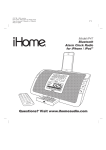 iHome iP47 Clock Radio User Manual