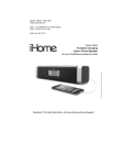 iHome iHM45 - ENGLISH Clock Radio User Manual