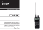 Icom IC-R20 Two-Way Radio User Manual