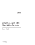 IBM ILC200 Projector User Manual