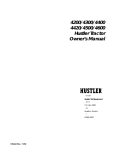 Hustler Turf 4200 Lawn Mower User Manual