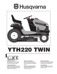 Husqvarna YTH220 TWIN Lawn Mower User Manual