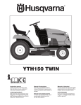 Husqvarna YTH150TWIN Lawn Mower User Manual