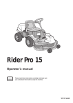 Husqvarna Pro 15 Lawn Mower User Manual