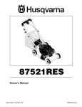 Husqvarna 87521HVE Lawn Mower User Manual