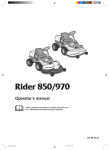 Husqvarna 850 Lawn Mower User Manual