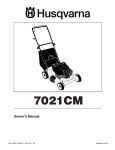 Husqvarna 7021CM Lawn Mower User Manual