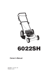 Husqvarna 6022SH Lawn Mower User Manual