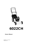 Husqvarna 6022CH Lawn Mower User Manual