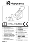 Husqvarna 43EL/43ELS Lawn Mower User Manual