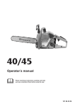 Husqvarna 40 Chainsaw User Manual