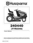 Husqvarna 240440 Lawn Mower User Manual