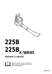 Husqvarna 225B Blower User Manual