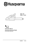 Husqvarna 136, 141, 136LE, 141LE Chainsaw User Manual