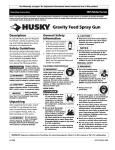 Husky HDS Series Paint Sprayer User Manual