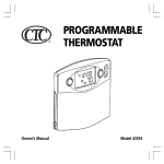 Hunter Fan 43355 Thermostat User Manual