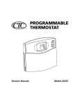 Hunter Fan 43255 Thermostat User Manual