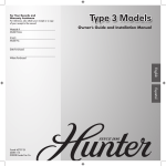 Hunter Fan 42797-01 Fan User Manual