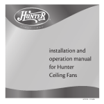 Hunter Fan 42737-01 Fan User Manual