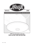 Hunter Fan 41787-01 Ventilation Hood User Manual