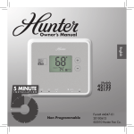 Hunter Fan 37222 Humidifier User Manual