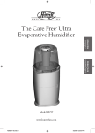 Hunter Fan 37202 Humidifier User Manual
