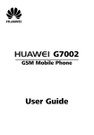 Huawei G7002 Cell Phone User Manual