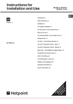 Hotpoint ux892cx Double Oven User Manual