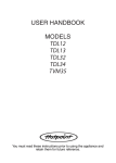 Hotpoint TDL12 Clothes Dryer User Manual