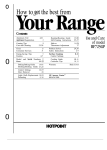 Hotpoint RF725GP Range User Manual