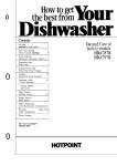 Hotpoint HUA787K Dishwasher User Manual
