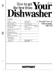 Hotpoint HDA750 Dishwasher User Manual