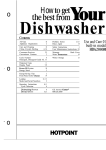 Hotpoint HDA2000M Dishwasher User Manual