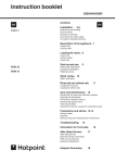 Hotpoint FDW 70 Dishwasher User Manual