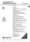 Hotpoint DH 93 CX Double Oven User Manual