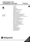 Hotpoint DCL 08 CB Double Oven User Manual