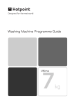 Hotpoint 7kg Ultima Washer User Manual