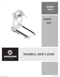 Horizon Fitness CT5.0 Treadmill User Manual