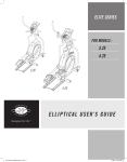 Horizon Fitness 4.2E Elliptical Trainer User Manual