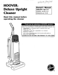 Hoover 53425 Vacuum Cleaner User Manual