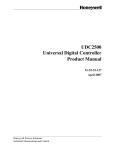 Honeywell UDC2500 Network Card User Manual