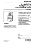 Honeywell ML6294 Automobile Parts User Manual